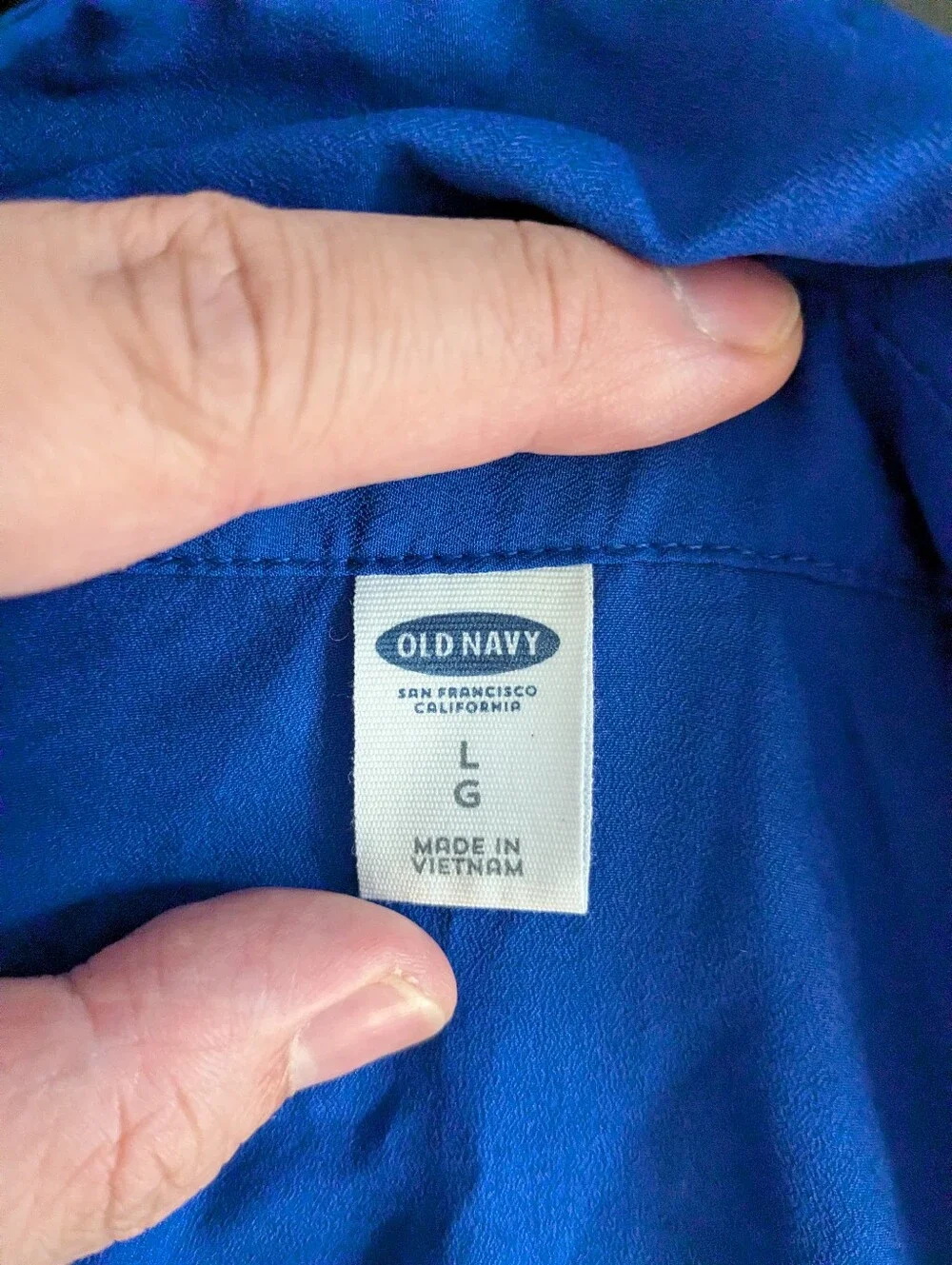 Old Navy Size L Blue Long Sleeves